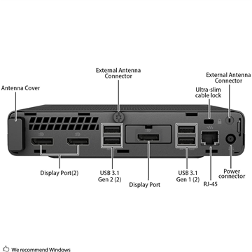 HP Elitedesk 800 G3 Mini PC i5 W11P